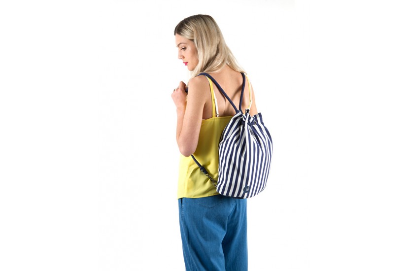 Τσάντα – Σακίδιο Mi-Pac Seaside Stripe Blue